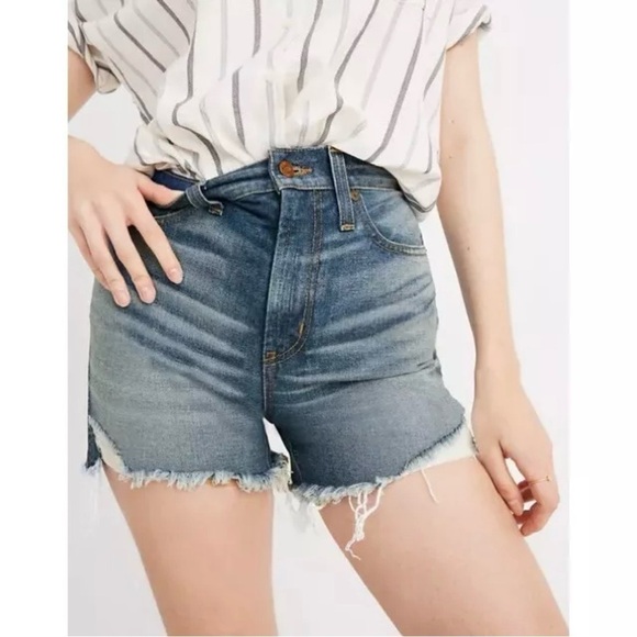 NEW MADEWELL The Perfect Vintage Denim Short in Dayna Wash